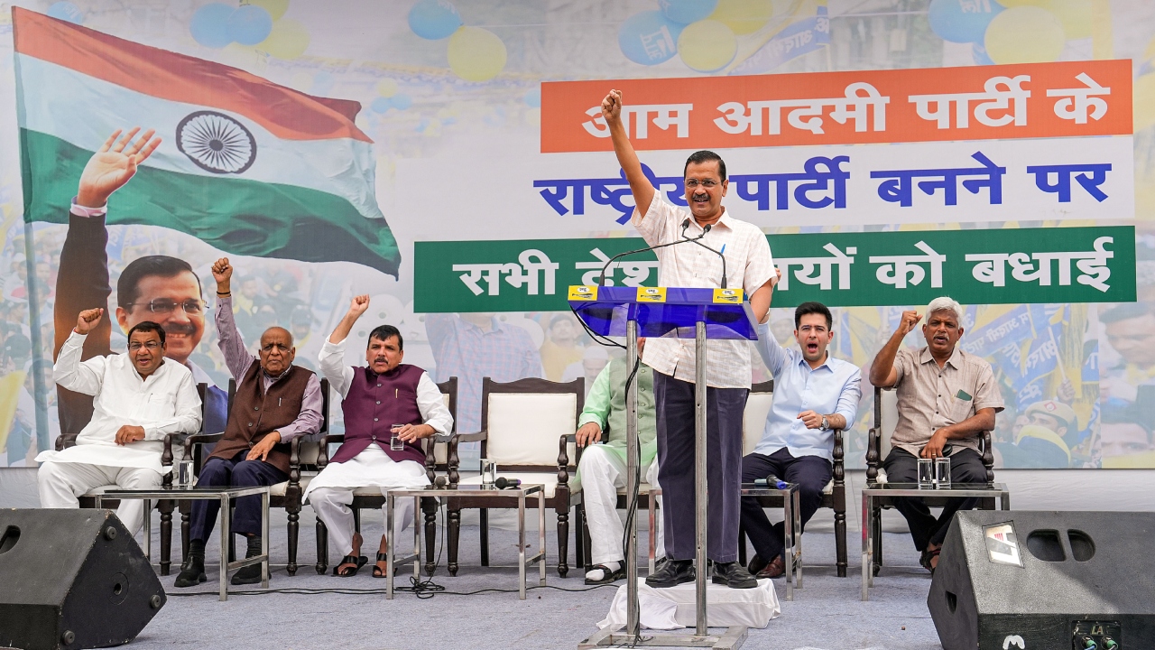 AAP celebrates ‘national party’ tag – Aam Aadmi Party